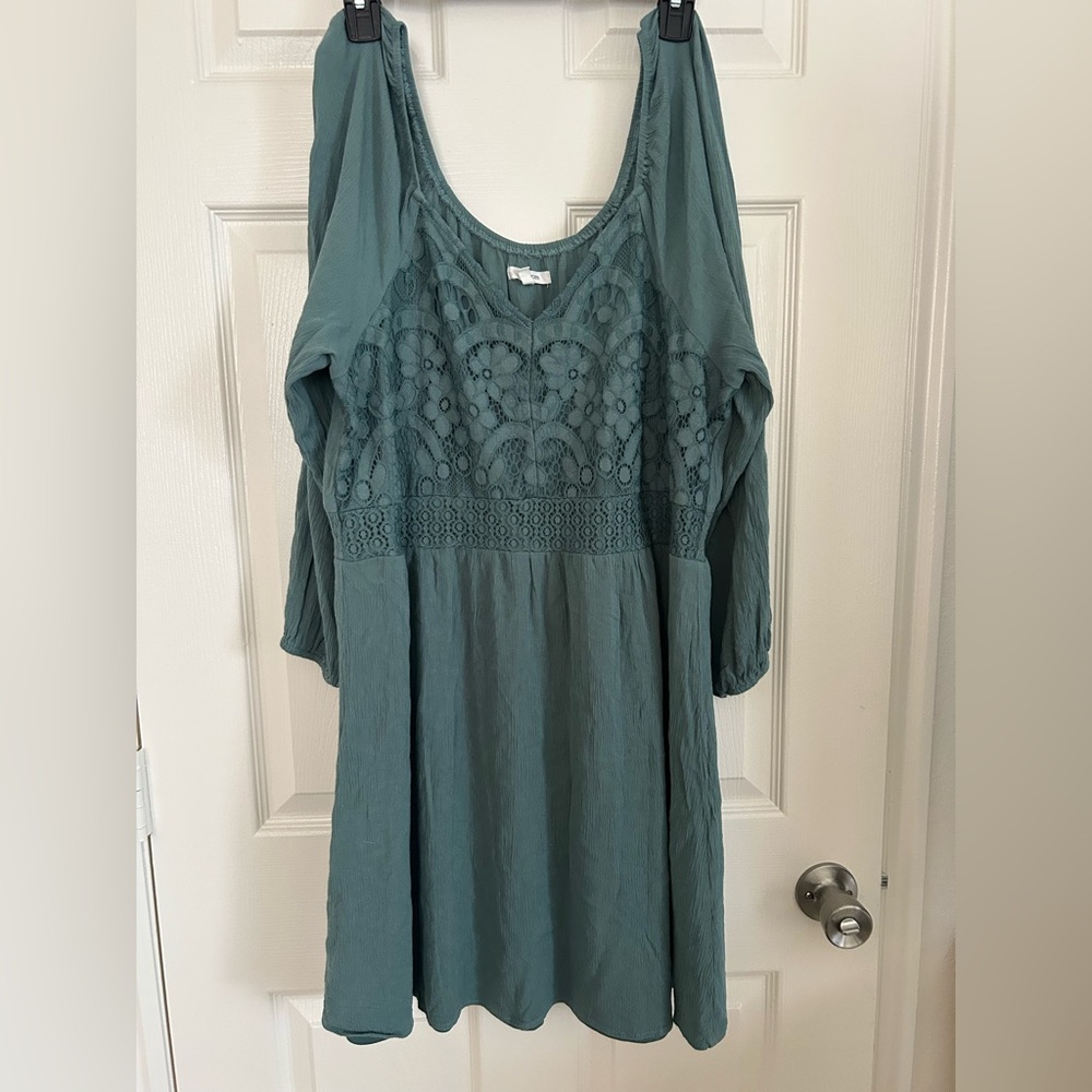 Maurices Sea Green Lace Dress